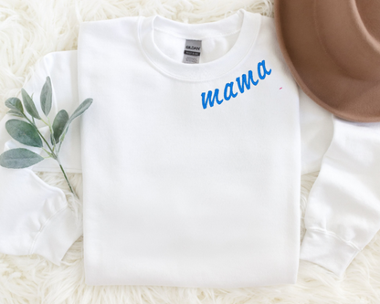 Mom Embroidered Sweatshirt