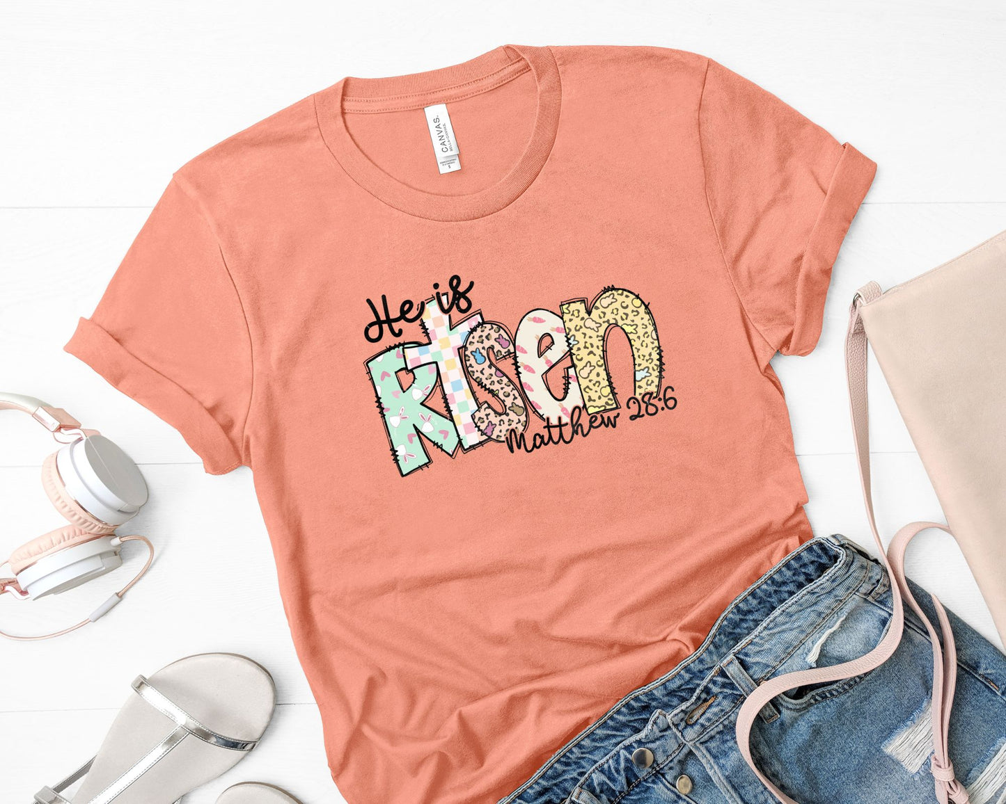 He Is Risen Easter Tee