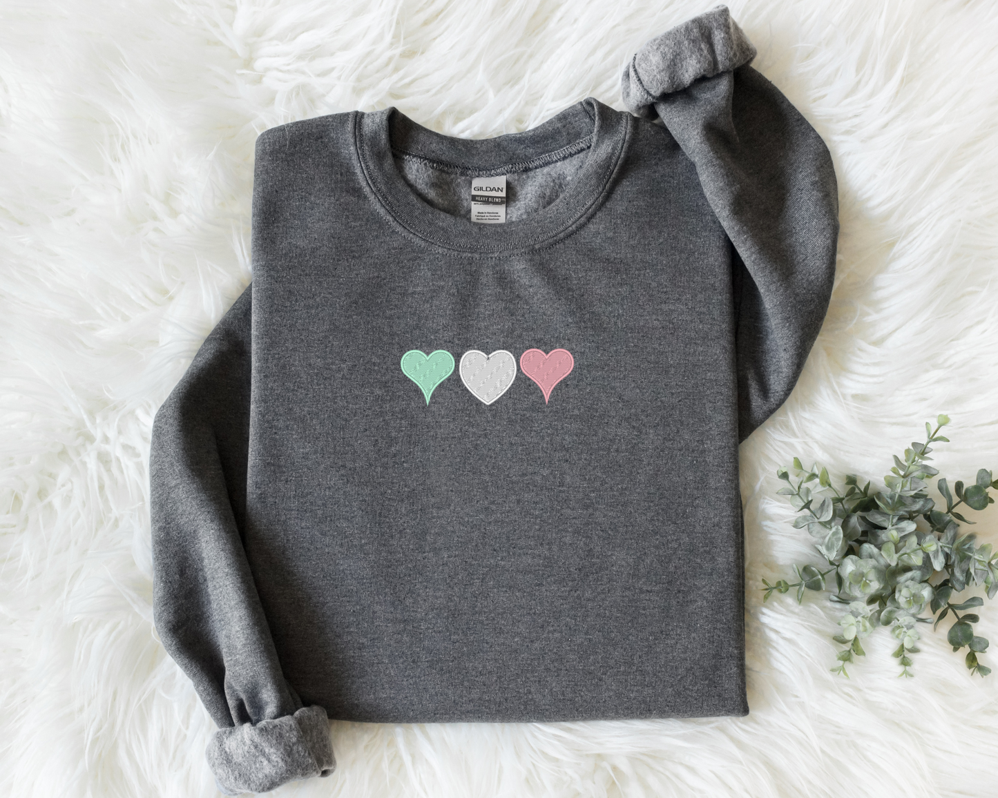 My Heart Embroidered Sweatshirt