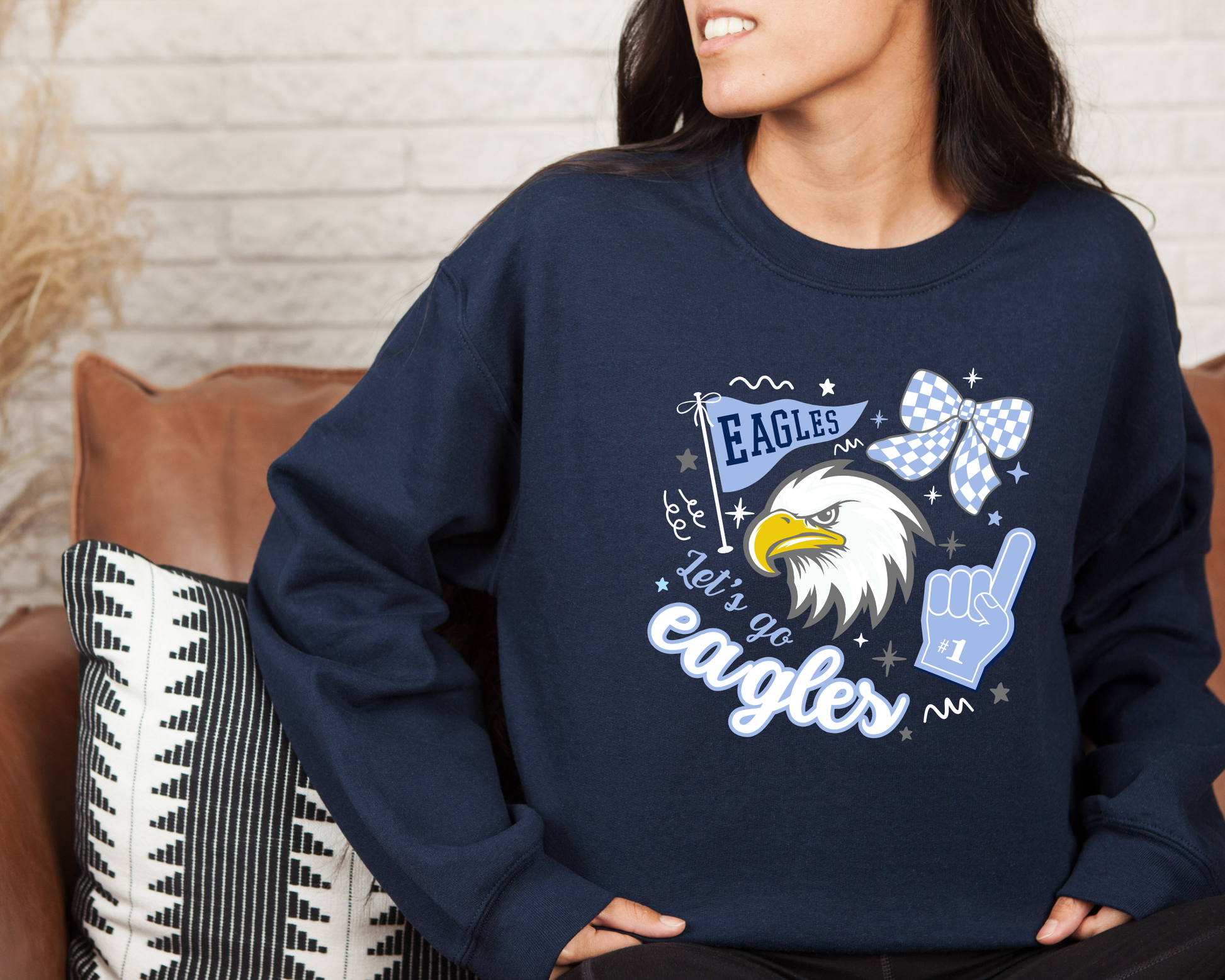 Eagle Rock "Let's Go Eagle" Sweatshirt La Bella Rose Boutique