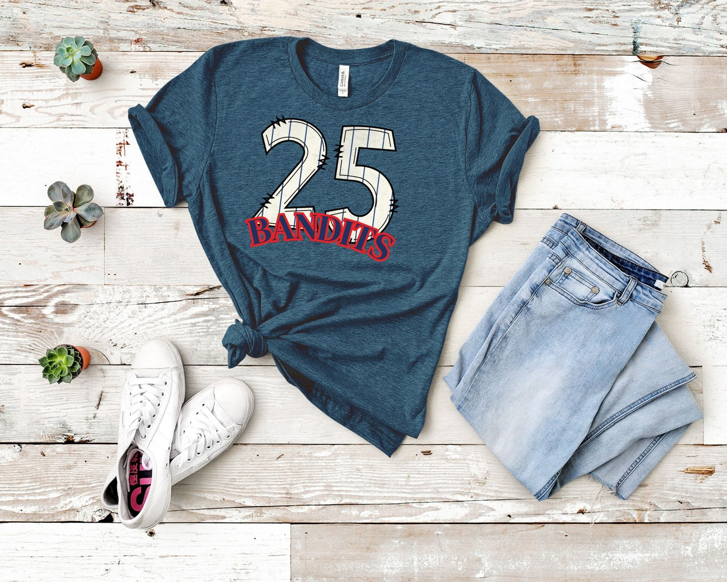 Bandits Baseball Jersey Number Tee