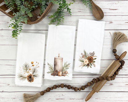 Elegant Holiday Tea Towel La Bella Rose Boutique