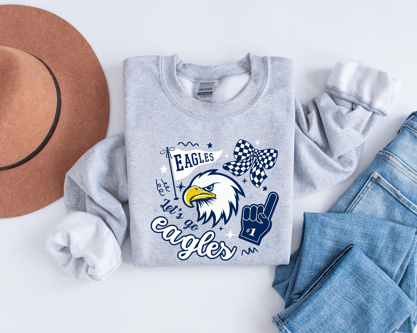 Eagle Rock "Let's Go Eagle" Sweatshirt La Bella Rose Boutique