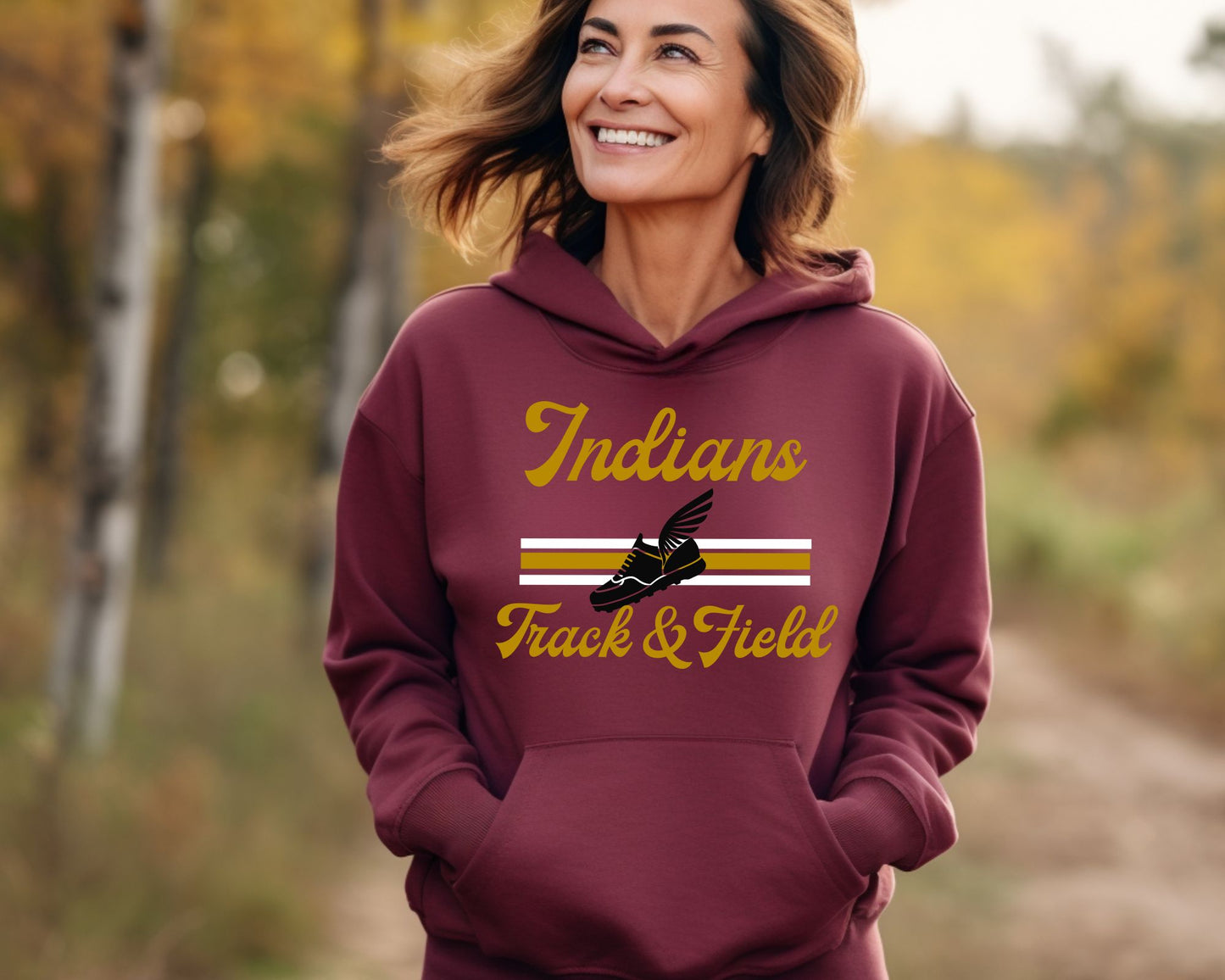 Track and Field Retro Hoodie (Unisex)