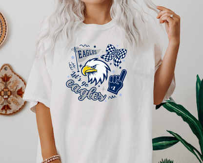 Eagle Rock "Let's Go Eagles" Adult Tees La Bella Rose Boutique