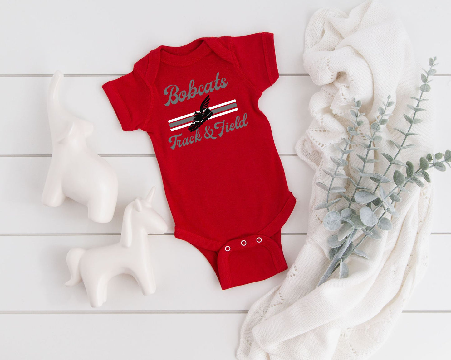 Track and Field Retro Baby Bodysuit