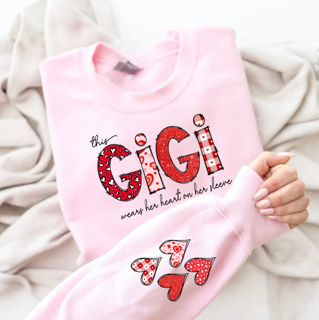 Valentine mom & grandma Sweatshirt La Bella Rose Boutique