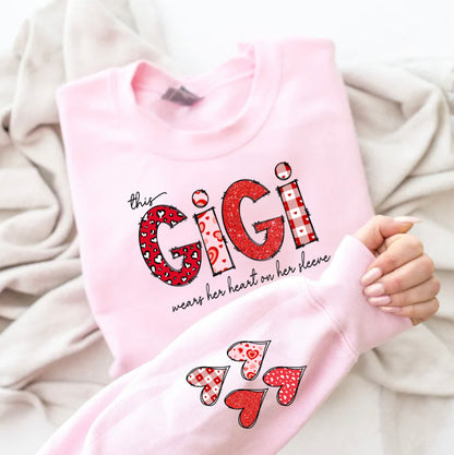 Valentine mom & grandma Sweatshirt La Bella Rose Boutique