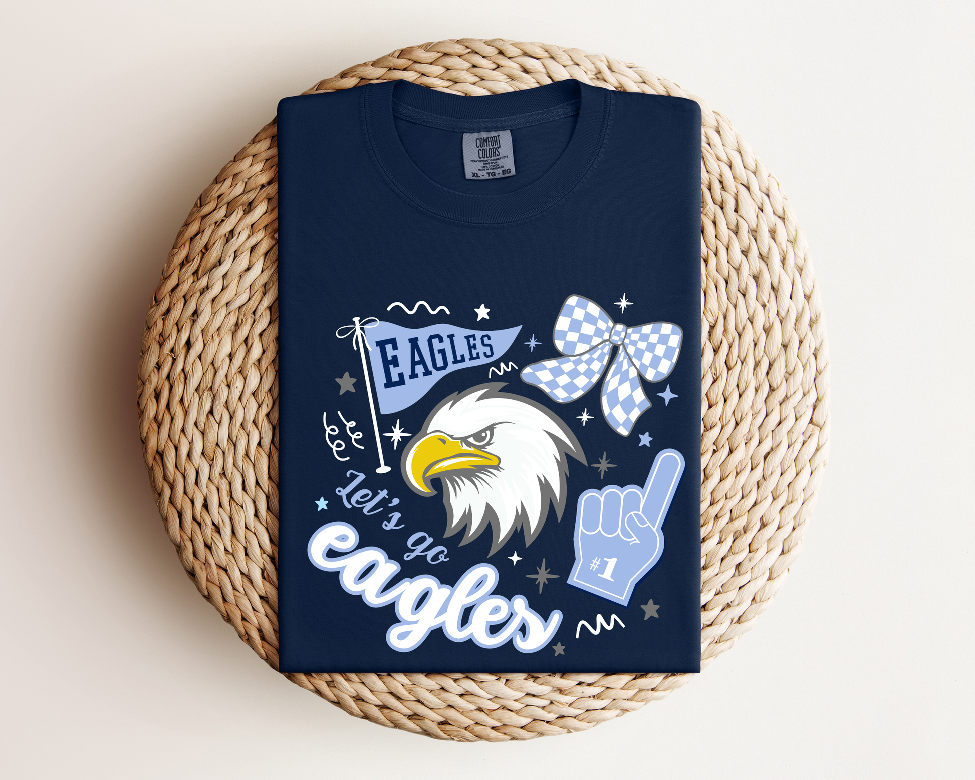 Eagle Rock "Let's Go Eagles" Adult Tees La Bella Rose Boutique