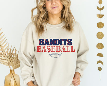 Bandits Baseball Bold Vintage Sweatshirt