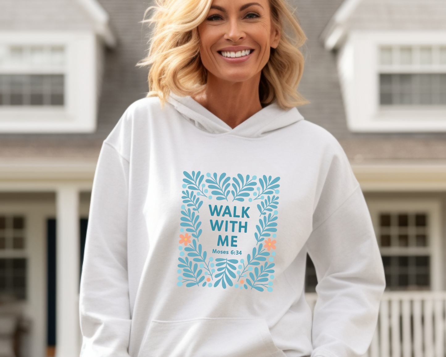 2026 Girls Camp | Walk With Me | Moses 6:34 | Mountain Range Hoodie La Bella Rose Boutique