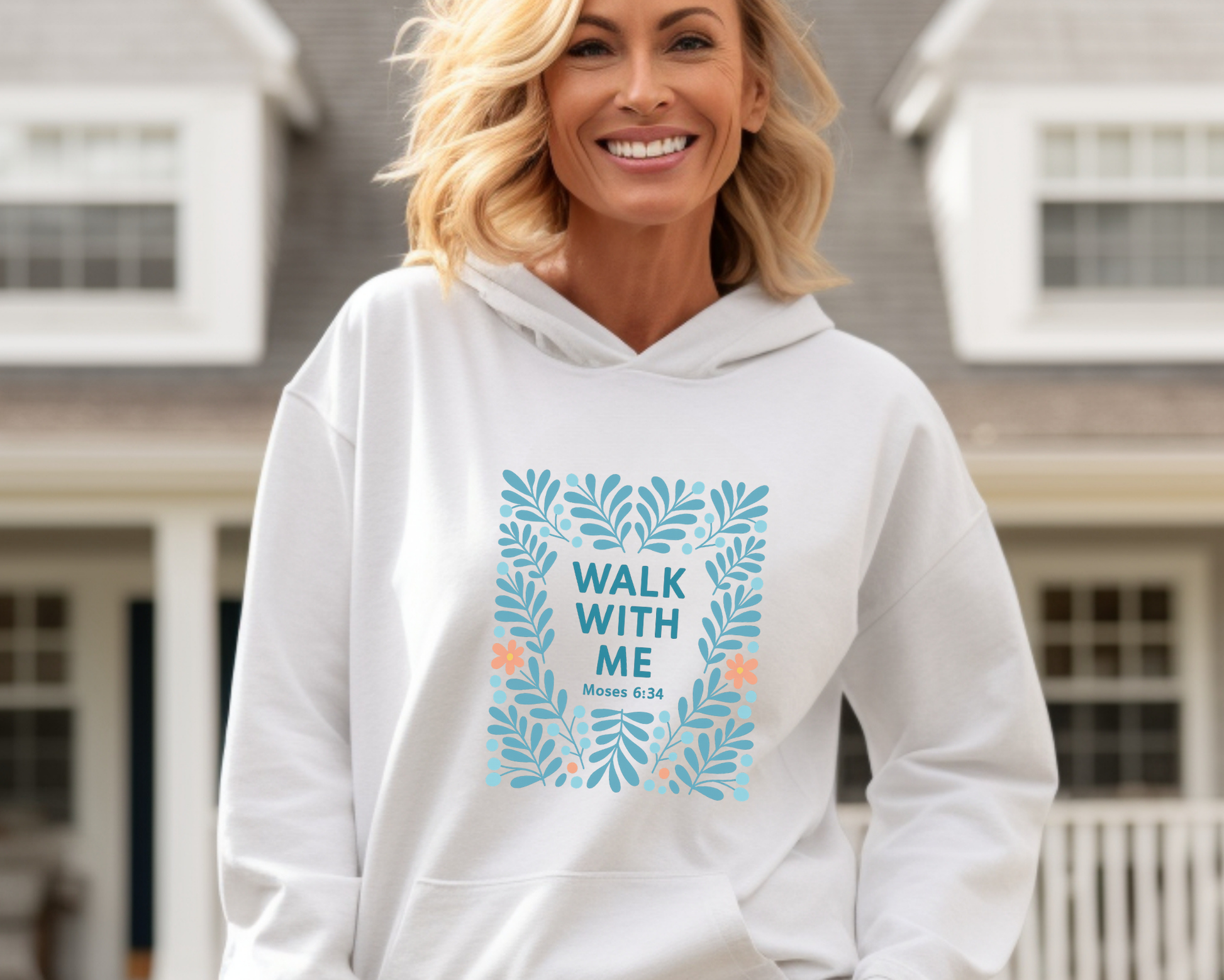 2026 Girls Camp | Walk With Me | Moses 6:34 | Mountain Range Hoodie La Bella Rose Boutique