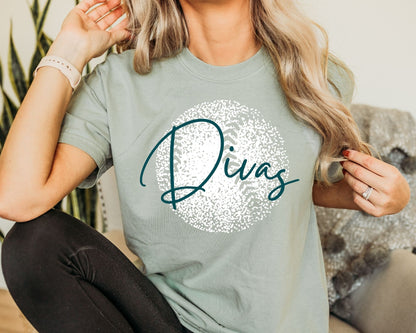 Personalized Faded Softball Tee