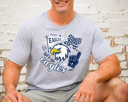 Eagle Rock "Let's Go Eagles" Adult Tees La Bella Rose Boutique