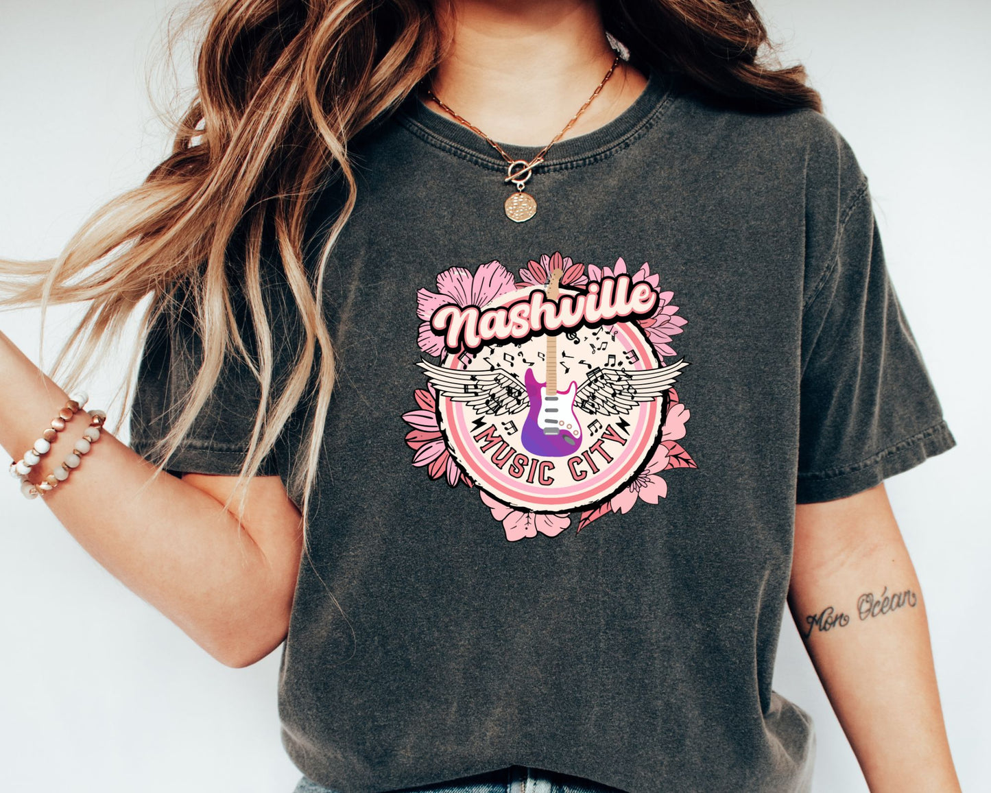 Nashville Guitar Music Tees -3 Designs-