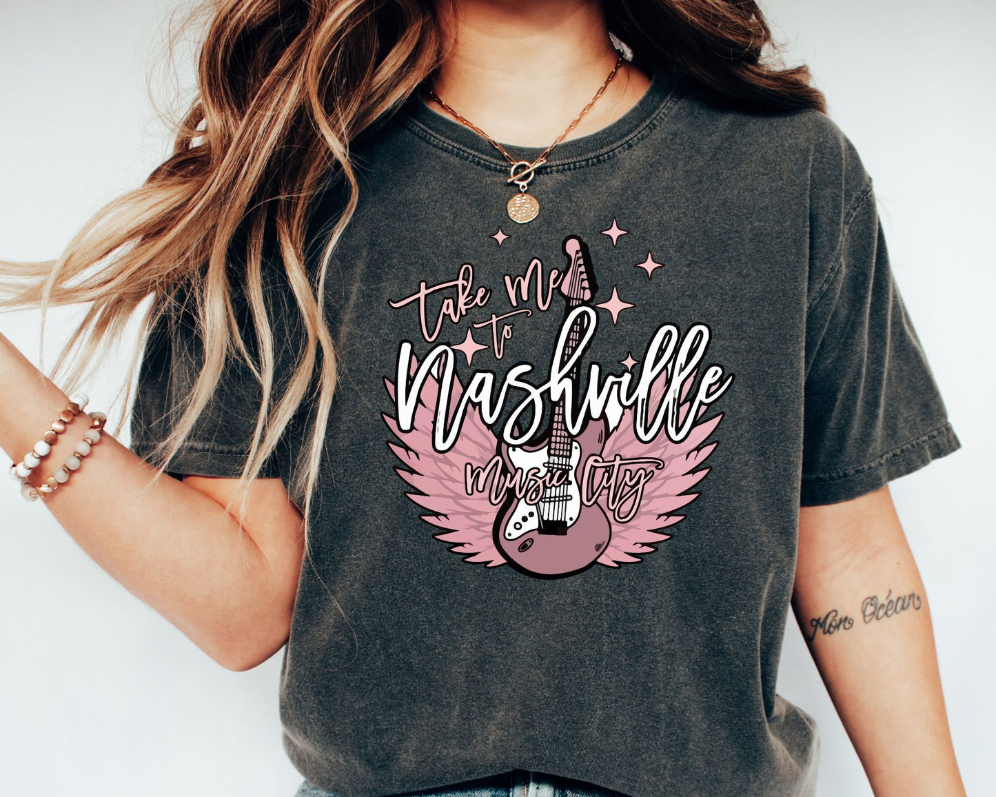 Nashville Guitar Music Tees -3 Designs-