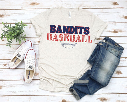 Bandits Baseball Bold Vintage Tee