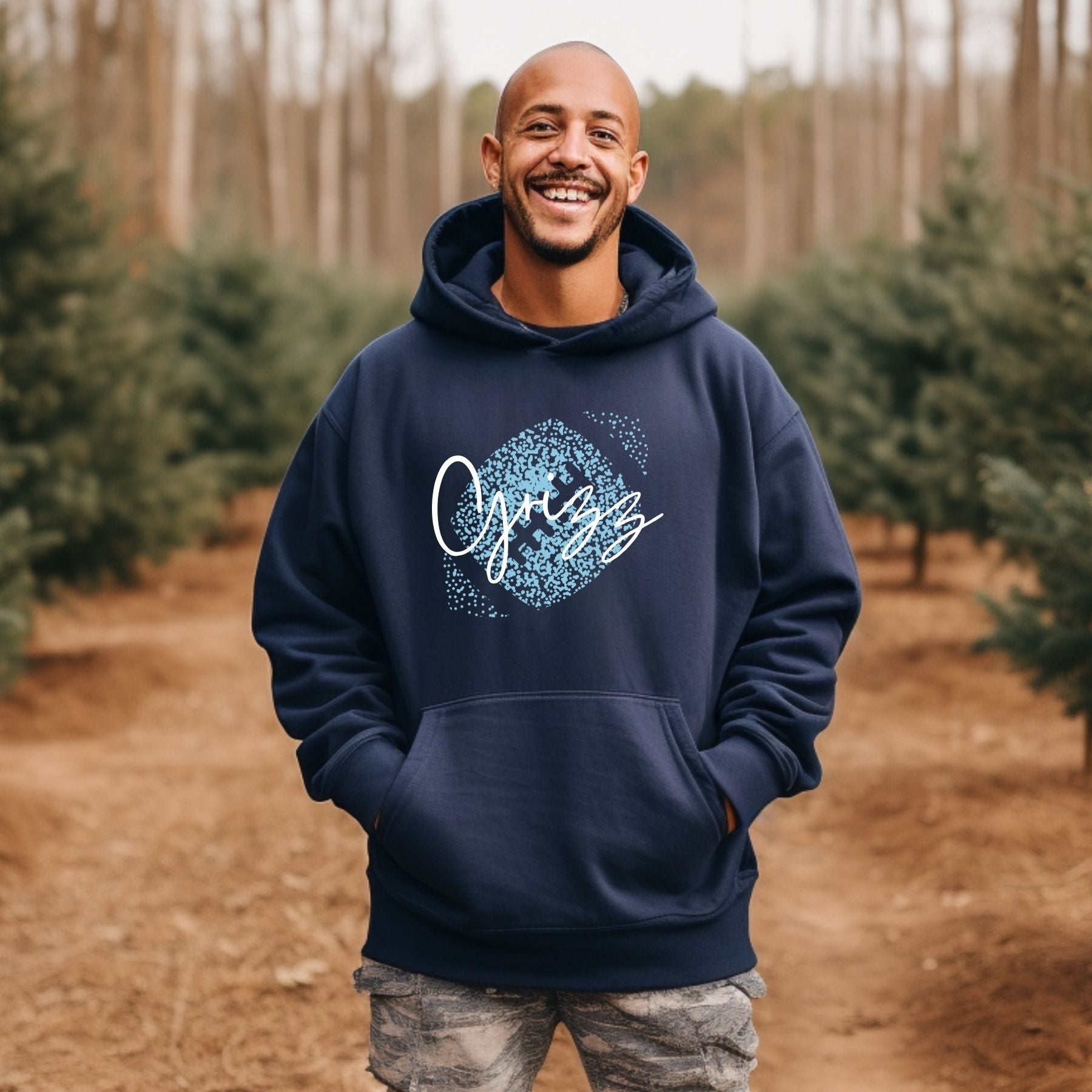 Faded football Hoodie La Bella Rose Boutique