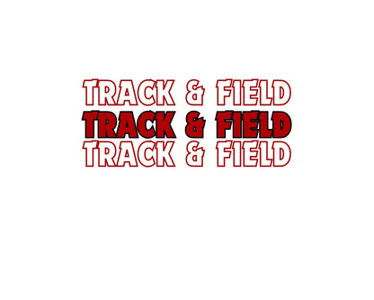 Triple Track and Field Tee