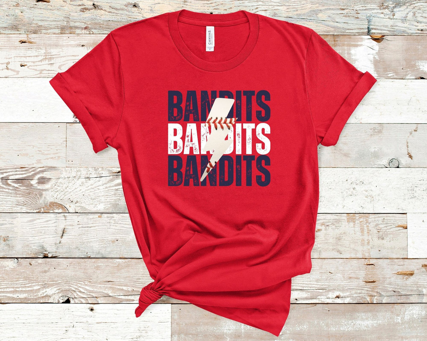 Bandits Baseball Lightning Tee