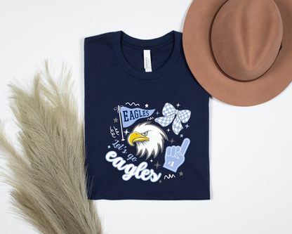 Eagle Rock "Let's Go Eagles" Adult Tees La Bella Rose Boutique