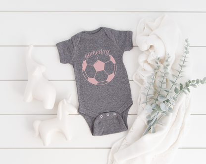 Personalized Soccer Fan Baby Bodysuit