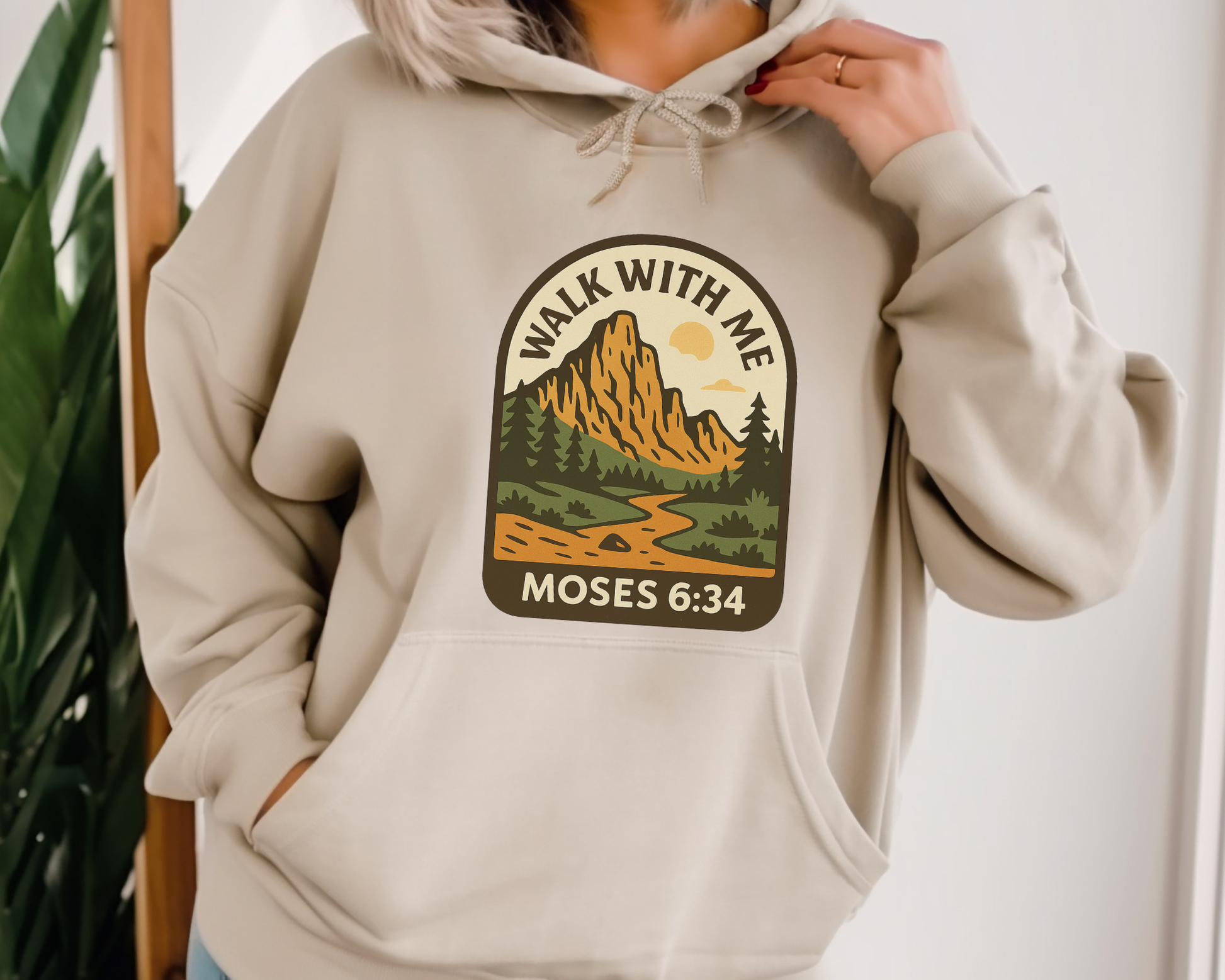 2026 Girls Camp | Walk With Me | Moses 6:34 | Mountain Range Hoodie La Bella Rose Boutique