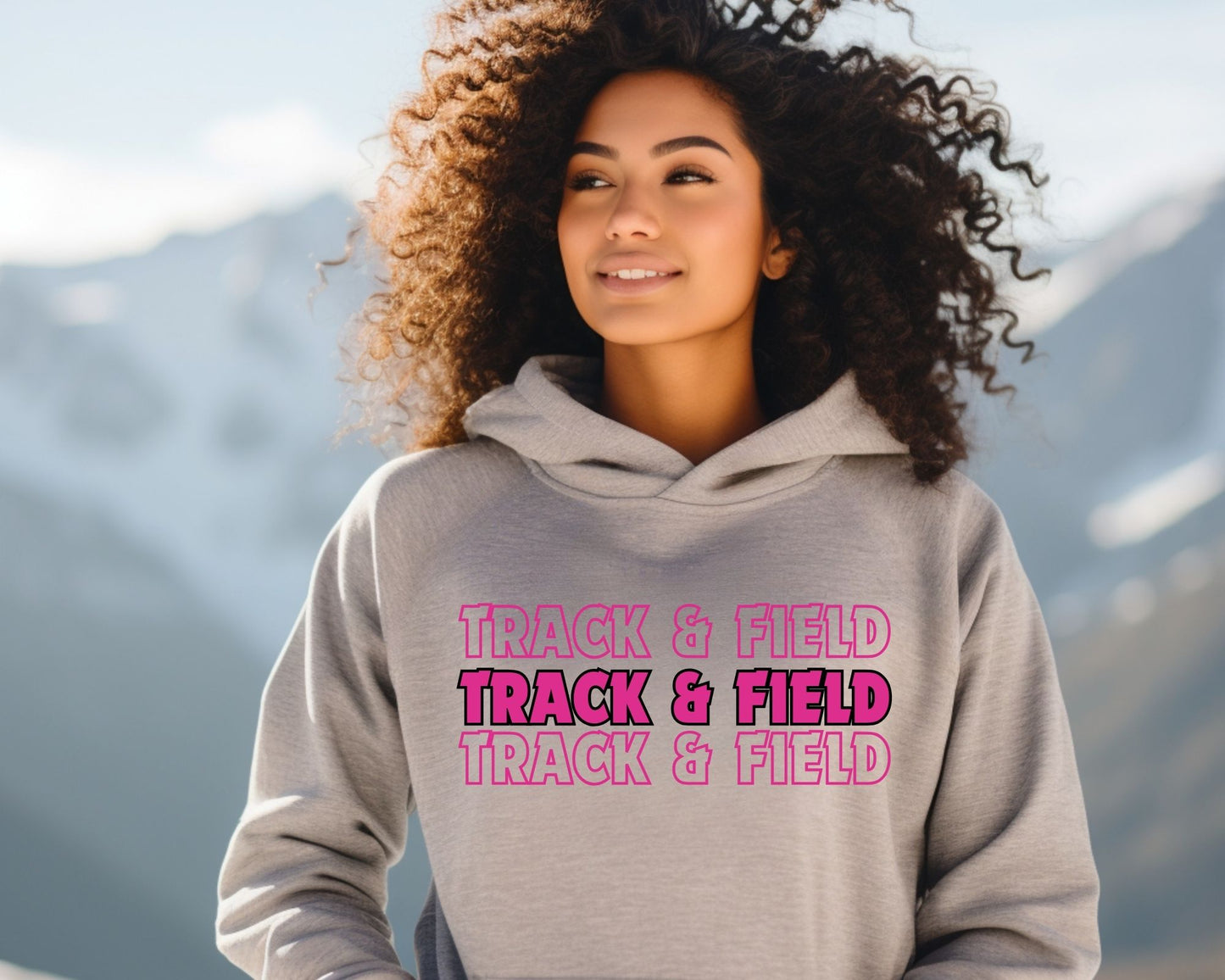 Triple Track and Field Hoodie (Unisex)