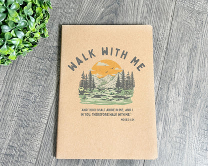 Walk with me Moses 6:24 notebook Sunset La Bella Rose Boutique