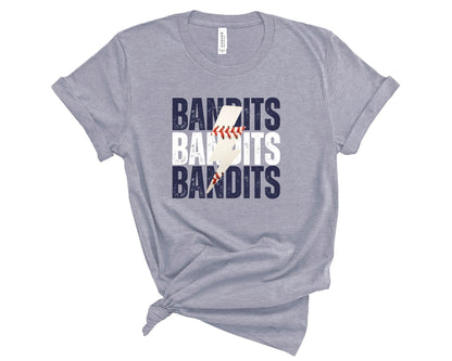 Bandits Baseball Lightning Tee