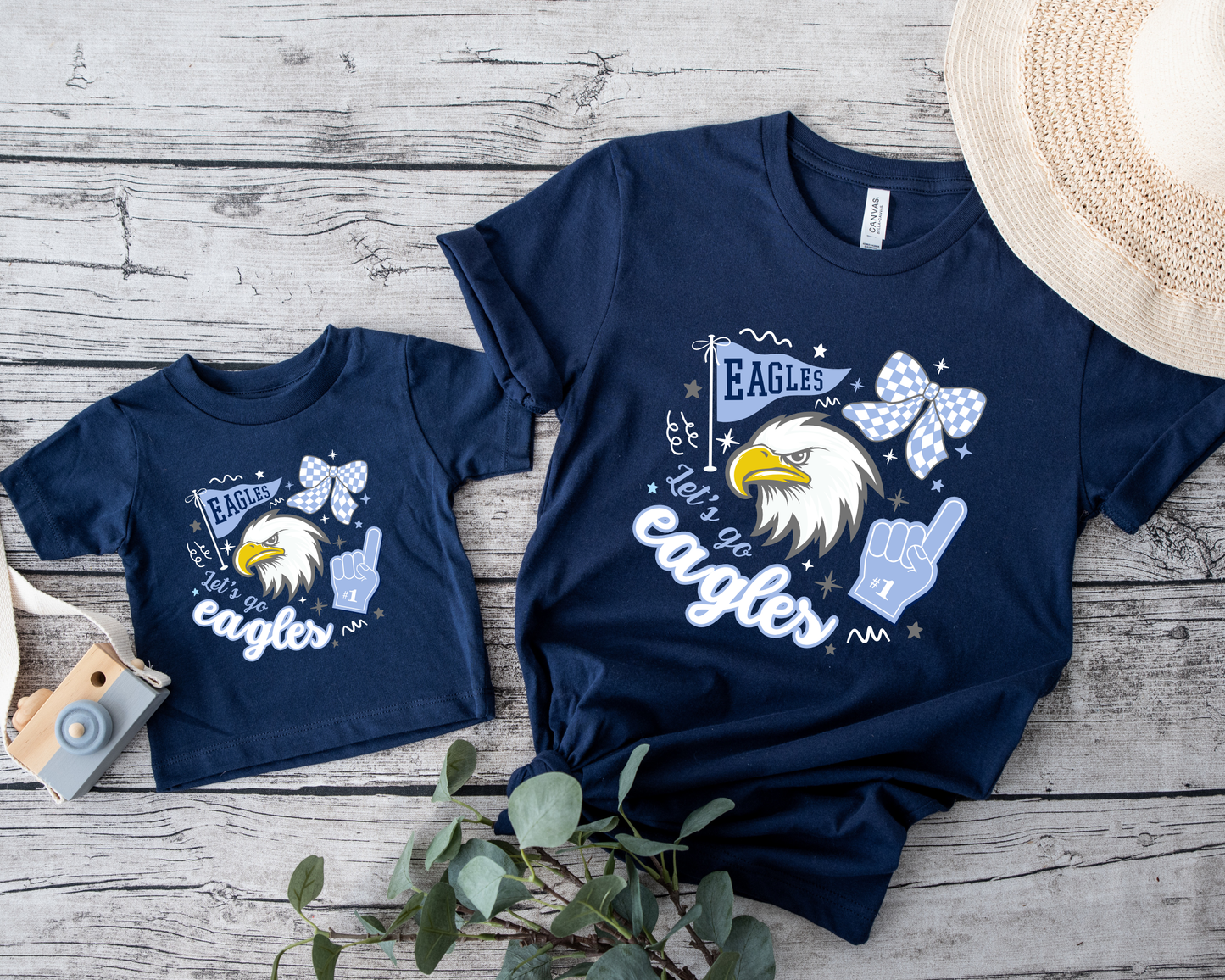 Eagle Rock "Let's Go Eagles" Adult Tees La Bella Rose Boutique
