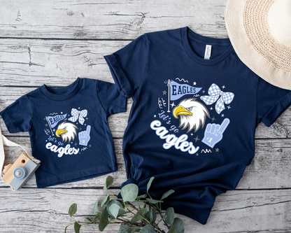 Eagle Rock "Let's Go Eagles" Adult Tees La Bella Rose Boutique