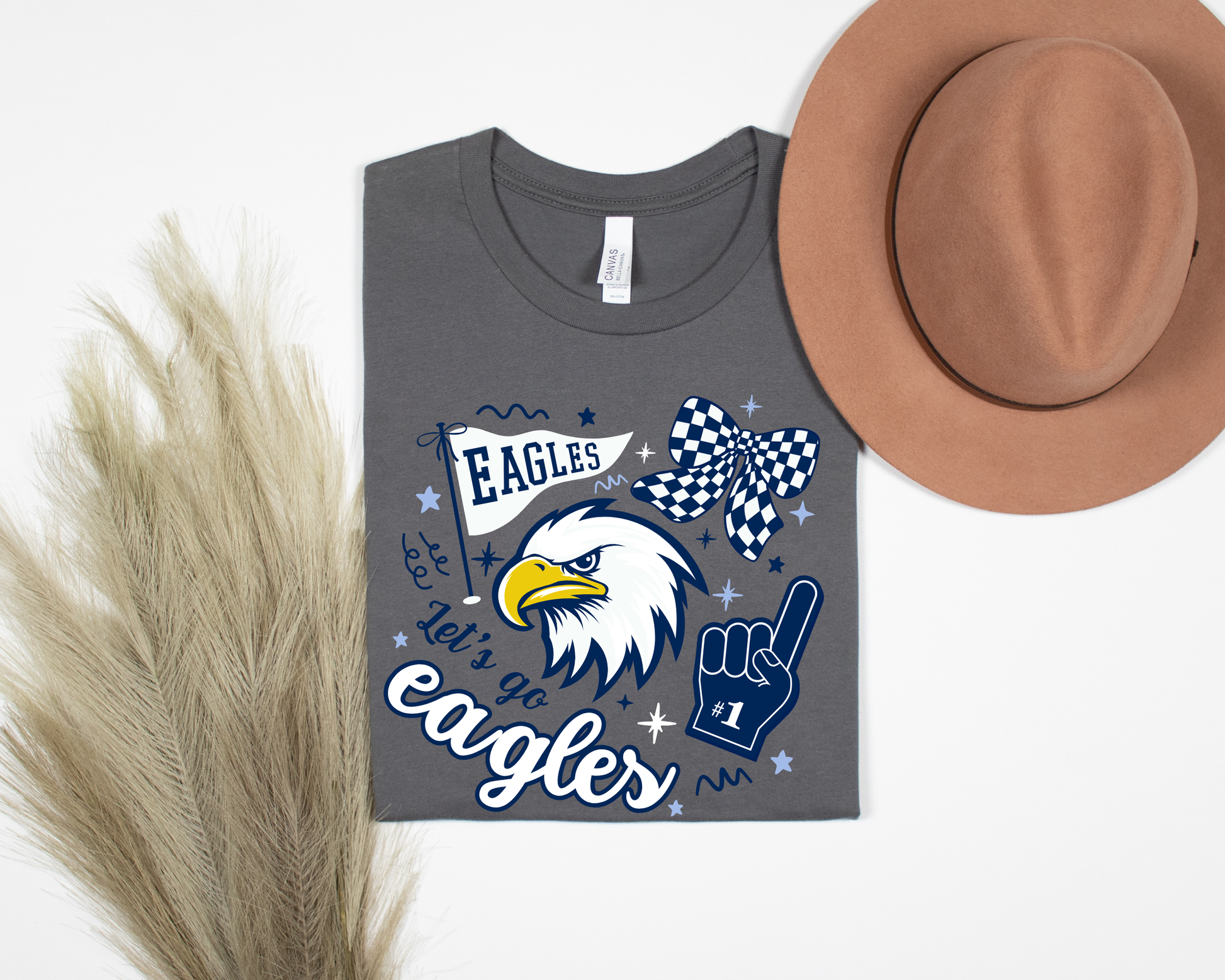 Eagle Rock "Let's Go Eagles" Adult Tees La Bella Rose Boutique