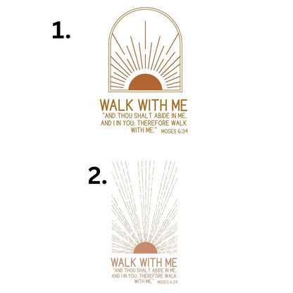 Walk with me Moses 6:24 notebook Sunset boho La Bella Rose Boutique