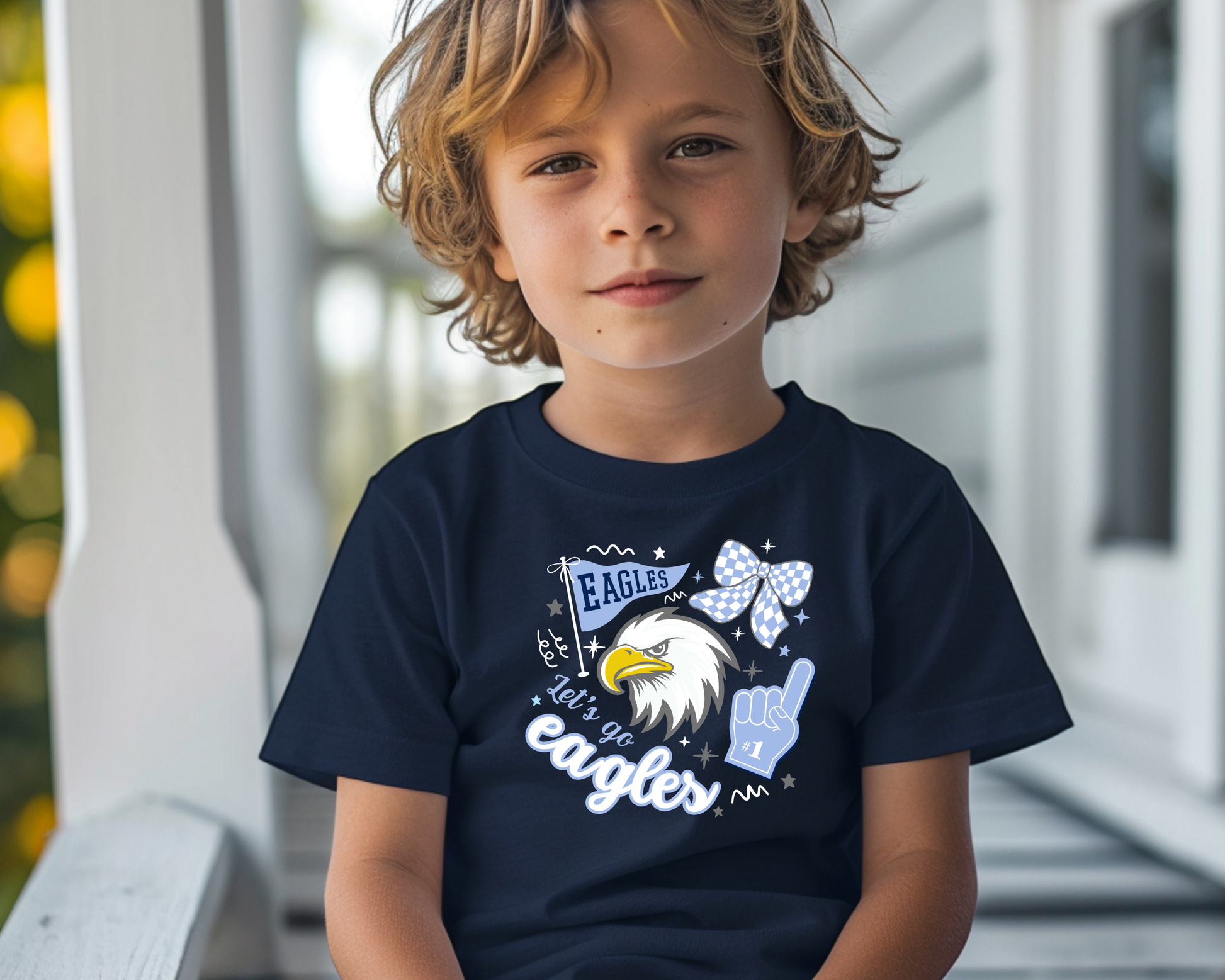Eagle Rock "Let's Go Eagles" Kids Tees La Bella Rose Boutique