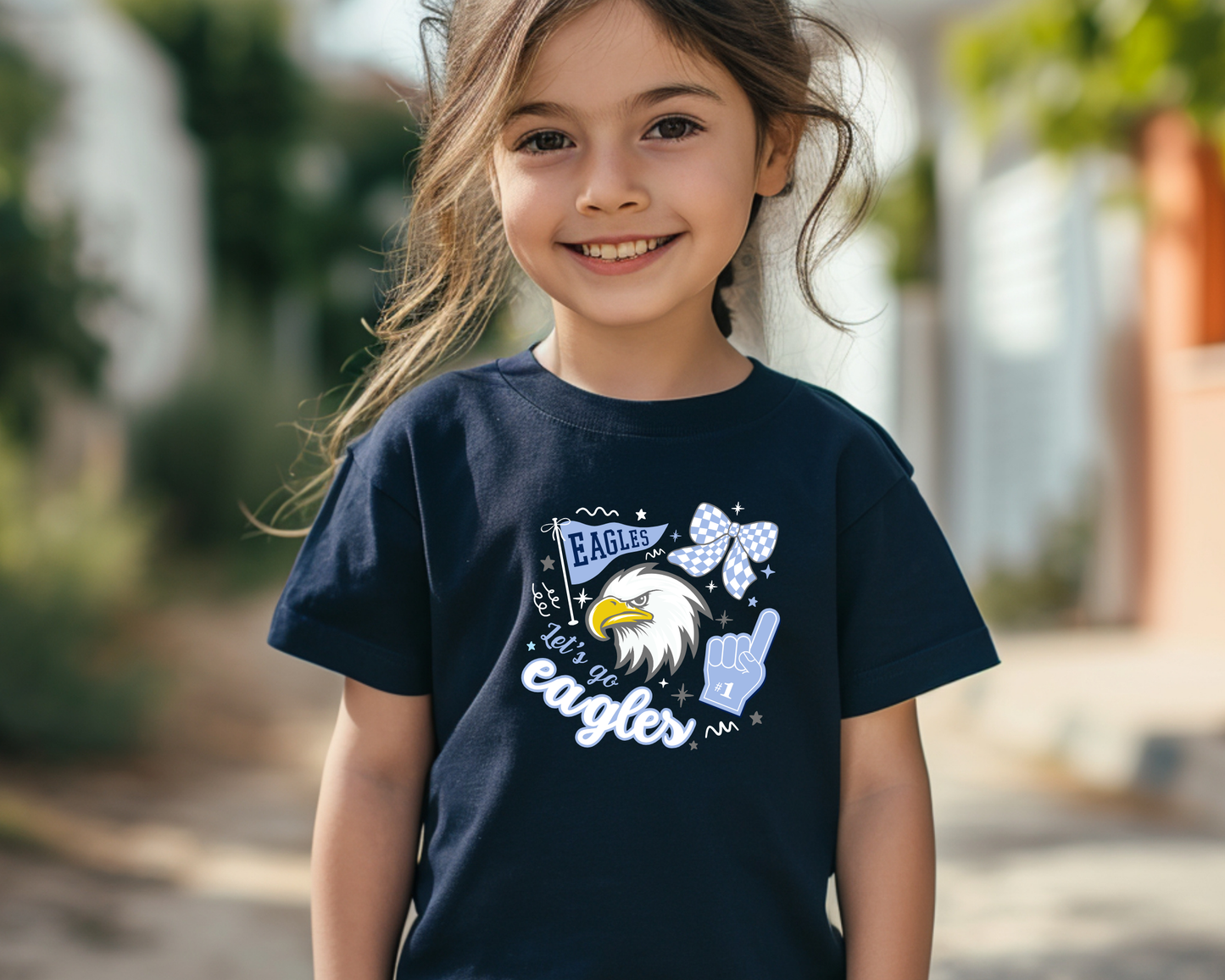 Eagle Rock "Let's Go Eagles" Kids Tees La Bella Rose Boutique