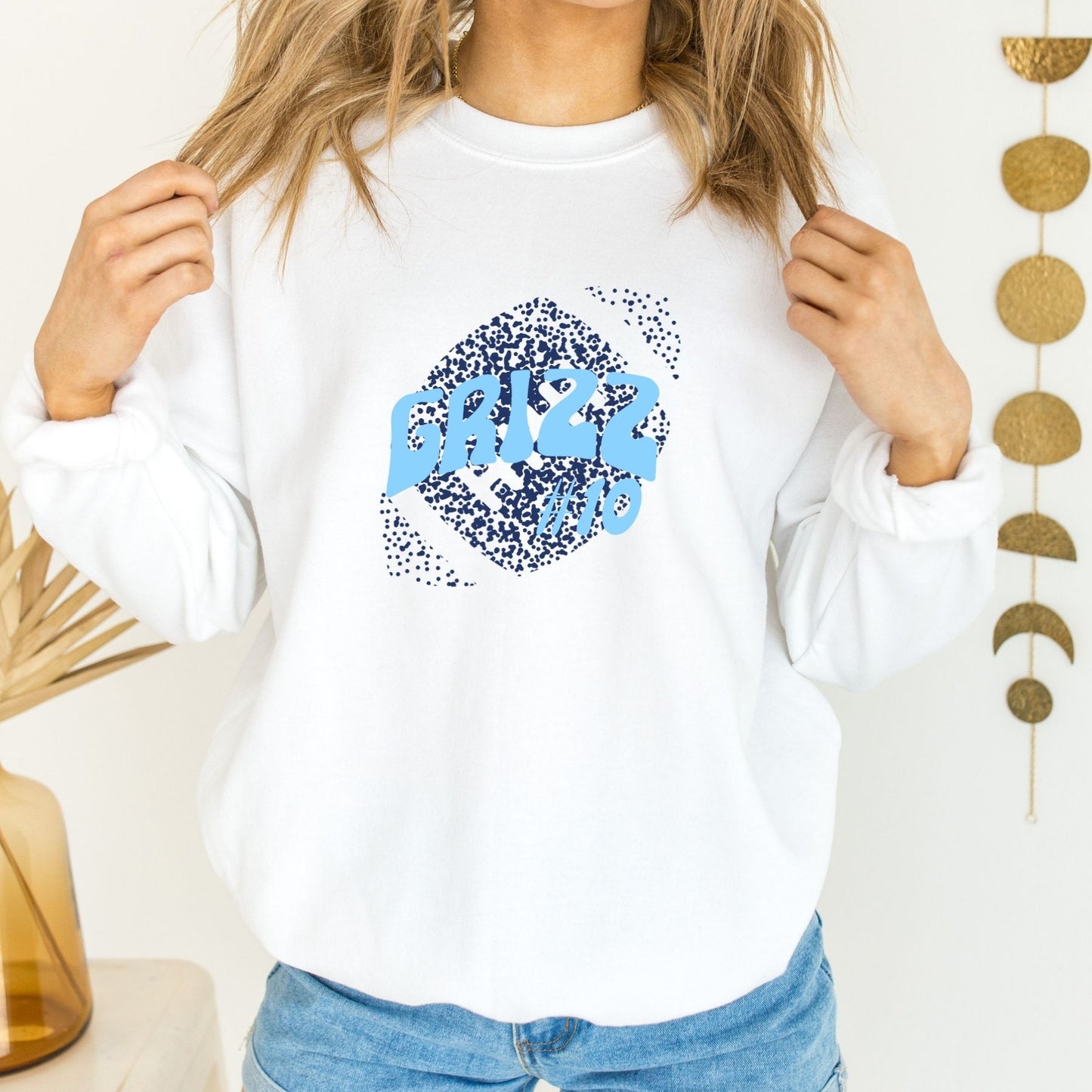 Personalized Faded Football Sweatshirts new font La Bella Rose Boutique