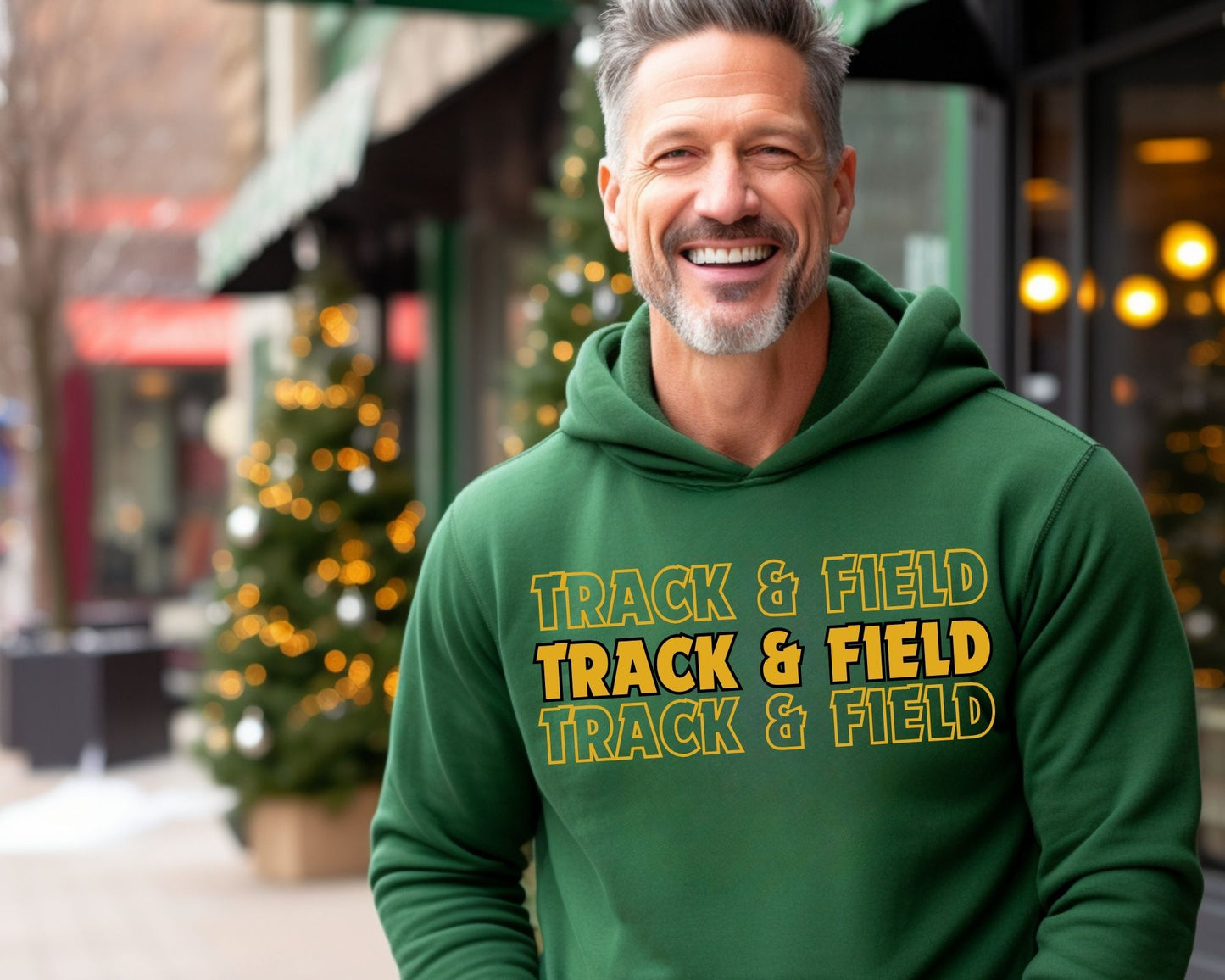 Triple Track and Field Hoodie (Unisex)