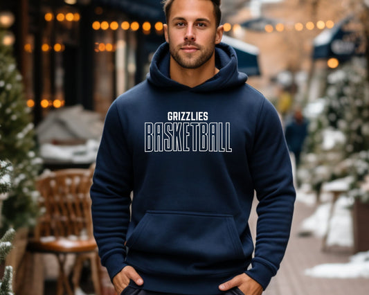 Skyline Basketball Hoodie Block La Bella Rose Boutique