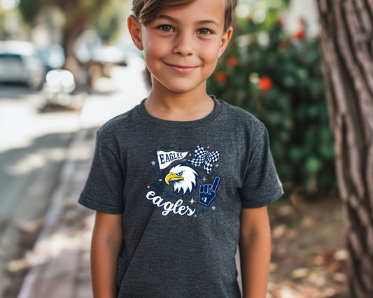 Eagle Rock "Let's Go Eagles" Kids Tees La Bella Rose Boutique