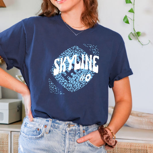 New Font Faded Football Tee La Bella Rose Boutique