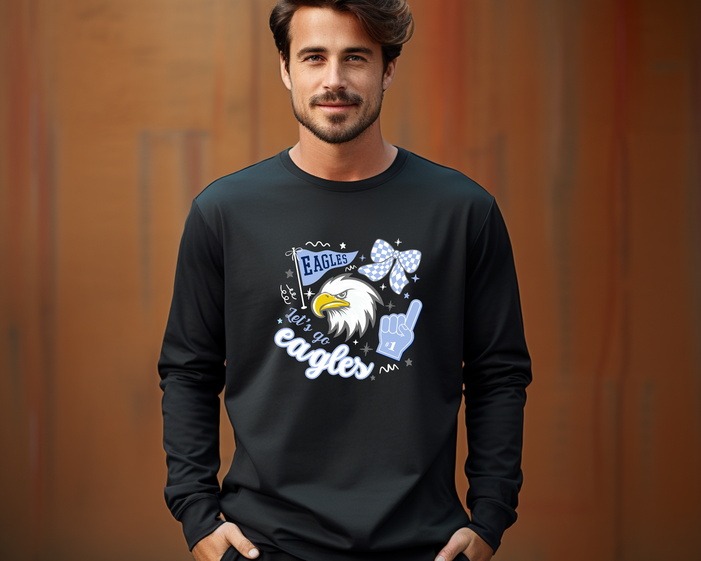 Eagle Rock "Let's Go Eagle" Long Sleeve La Bella Rose Boutique