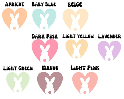 Personalized Easter Bunny Heart Tee