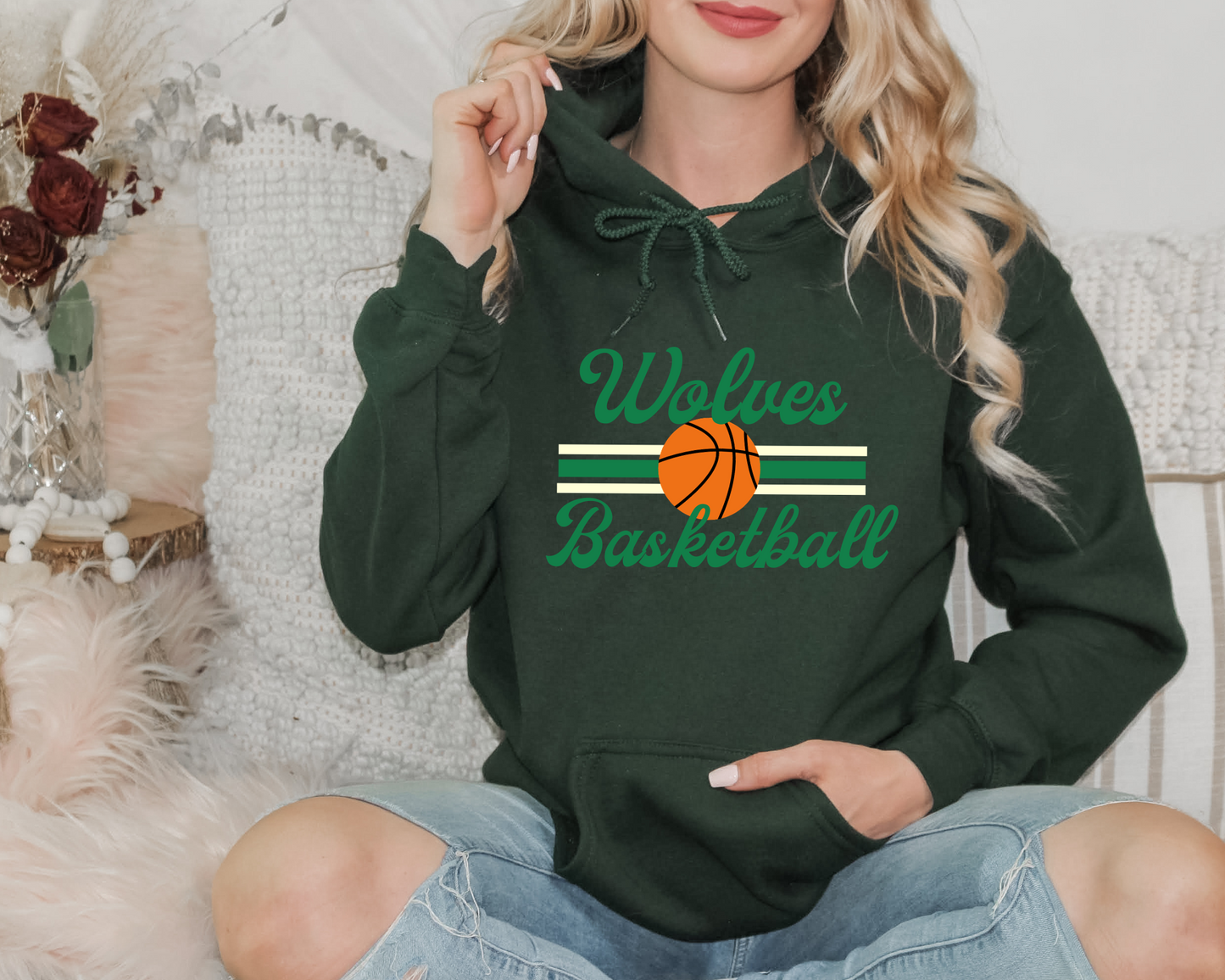 Retro Basketball Hoodie