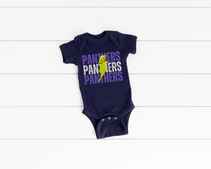 Custom Lightning Softball Baby Bodysuit