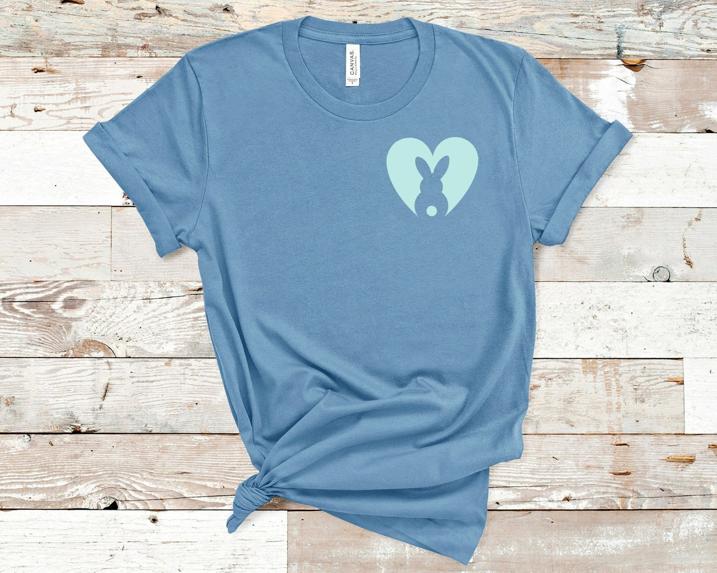 Personalized Easter Bunny Heart Tee