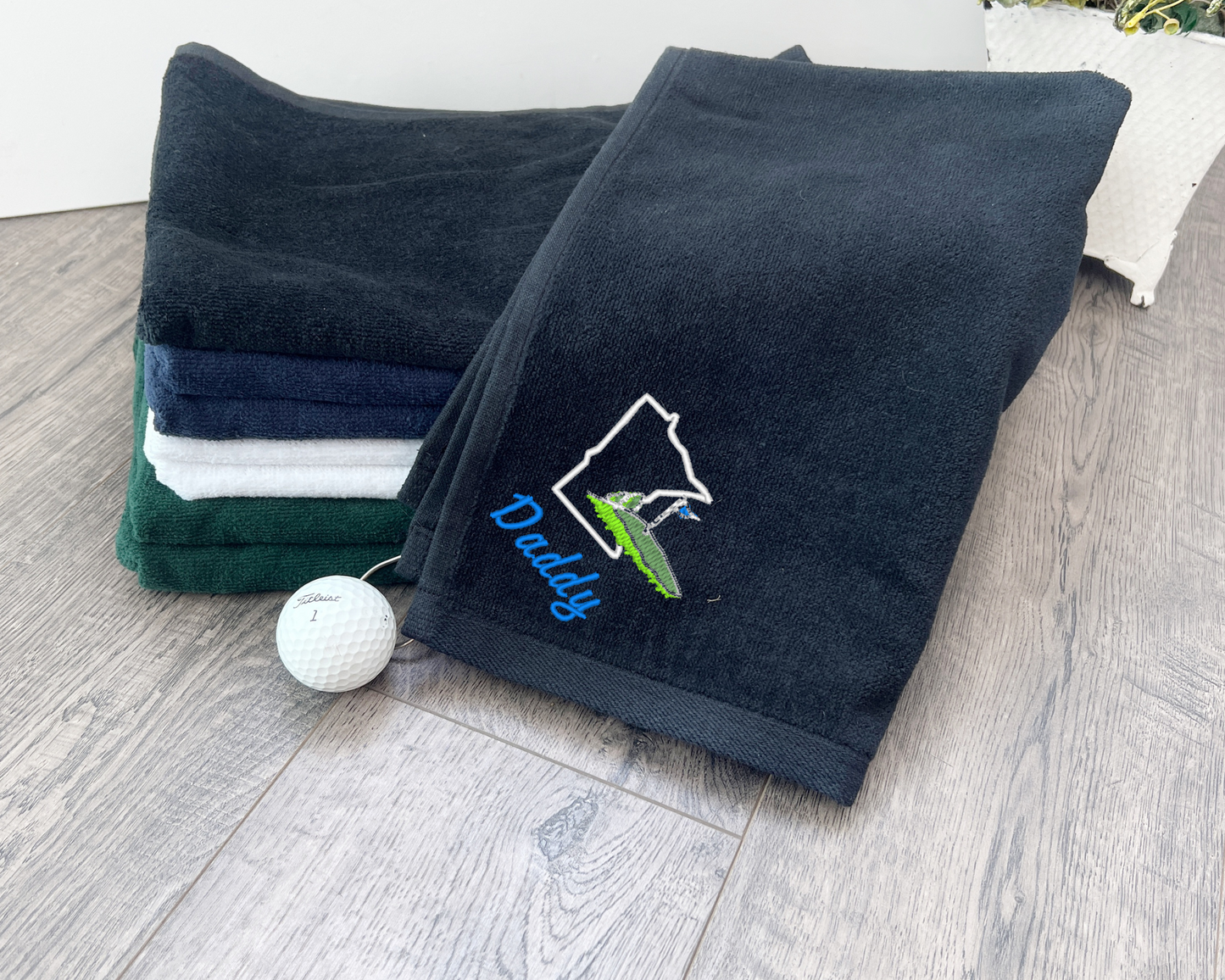 Embroidered State Golf Towel