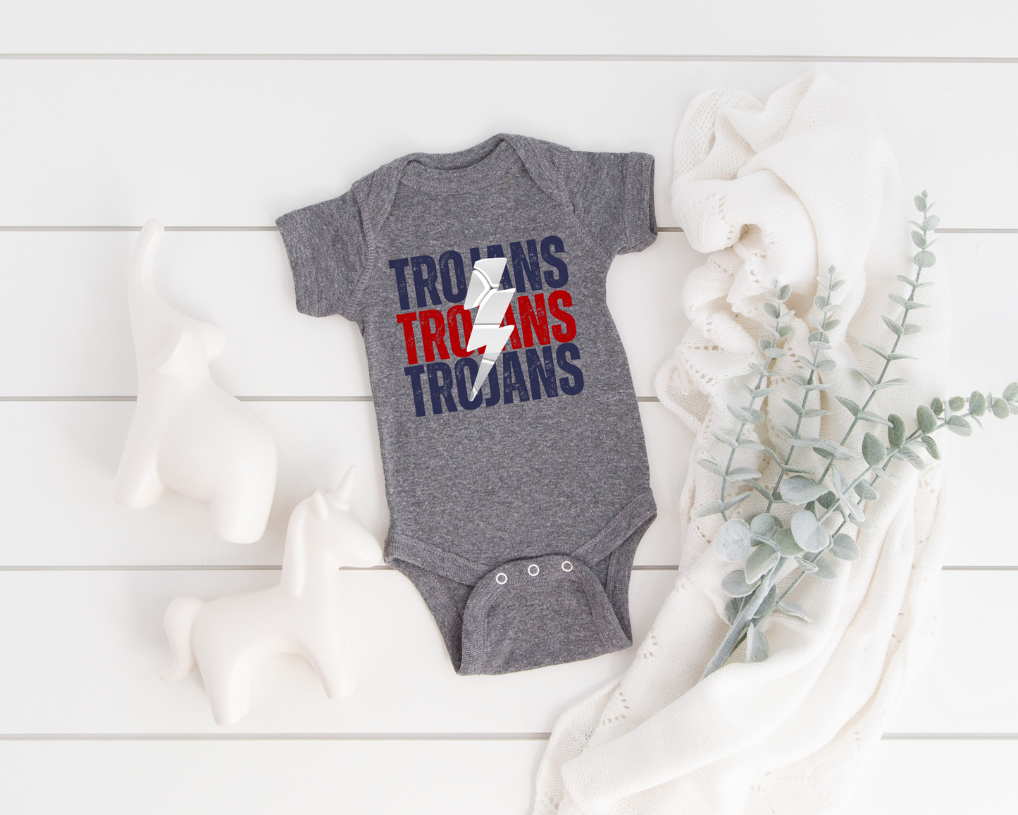 Custom Lightning Volleyball Baby Bodysuit