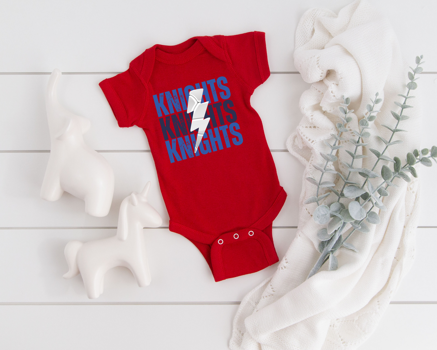 Custom Lightning Volleyball Baby Bodysuit