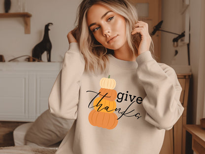 Give Thanks Pumpkin Sweathsirt